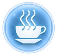 Coffee icon ice isolated on white background