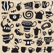 coffee cups doodles