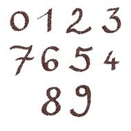 Numbers of roasted coffee