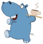 Little hippopotamus Cartoon