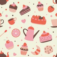 Cute pattern with sweets