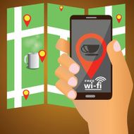 Find a coffee shop and WIFI