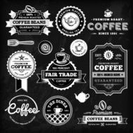 Chalkboard Coffee Label Set N3