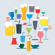 Beverage Icon Set