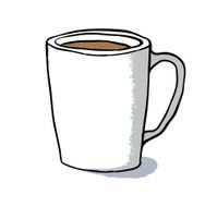 Cup sketch vector illustration