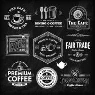 Chalkboard Coffee Label Set N4