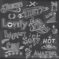 Chalk-drawing Lettering for Cafe