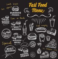 Restaurant cafe menu