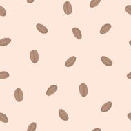Seamless pattern with coffee beans N6