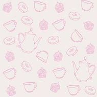 tea theme pattern