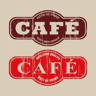 Vintage Caf&eacute; Label (French) N5