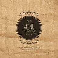 Restaurant menu design N19