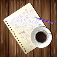 Coffee cup and drawing business strategy plan N2