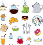 Breakfast Clip Art Icons N2