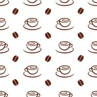 Coffee Cups Seamless Pattern N4
