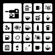 cup and coffee icon set N5