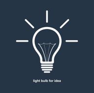 Light bulb for idea