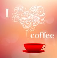 I love coffee concept