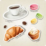 Vector set of stylized food icons N2