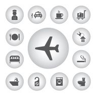 Hotel and travel icon set N3