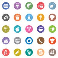 Colorful Vector Food Icons - 25