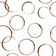 Coffee stain circles pattern