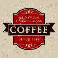 Vintage Coffee Label N47