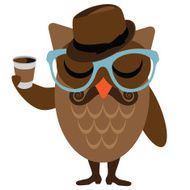 Hipster owl