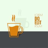 Abstract background with a cup of coffee N3
