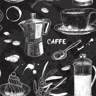 seamless pattern with coffee design
