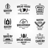 Large Set of bakery badges and logos