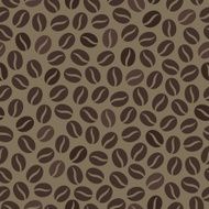Seamless wallpaper pattern with coffee beans
