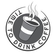Disposable coffee cup logo design with text template Vintage badge N11