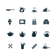 cooking icons set