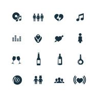 bar icons set N2