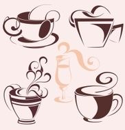 Coffee and tea symbols N4