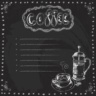 Chalkboard with Coffee N2