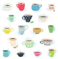 Clip Art Tea and Coffee Cup Collection