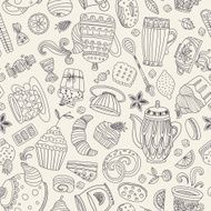 Dessert seamless pattern N3