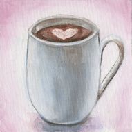 Heart in drink