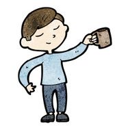 happy man with mug of coffee N2