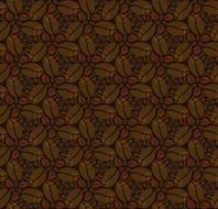 Seamless pattern with coffee beans N8