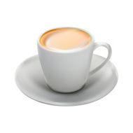 Porcelain white mug for coffee N3