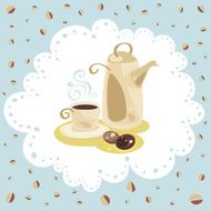 Napkin&#039;s coffee set