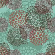Coffee plants colored layers pattern