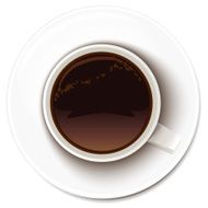 Coffee cup at white background