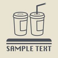 Paper cup icon