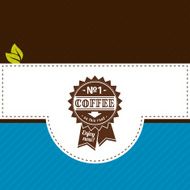 Vector coffee label N7