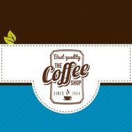 Vector coffee label N8