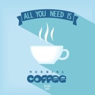 Quote card - All you need is coffee